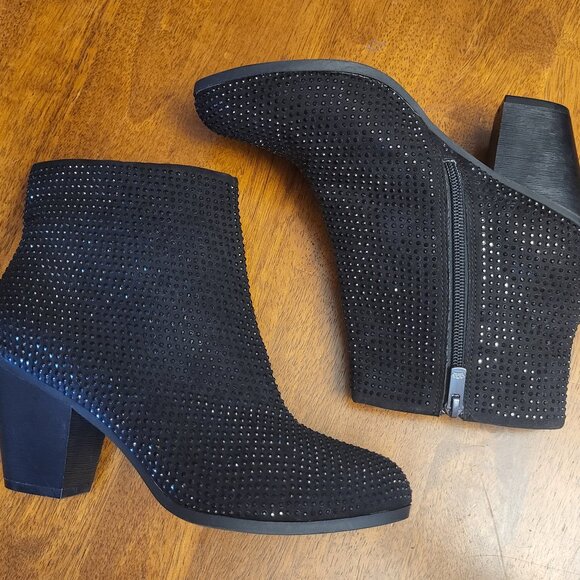 Juicy Couture ~ Sz 8M ~ Rhinestone Ankle Boots ~ *Excellent Condition - Picture 1 of 11